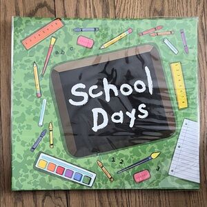 Kids School Days Scrapbook Album - Green